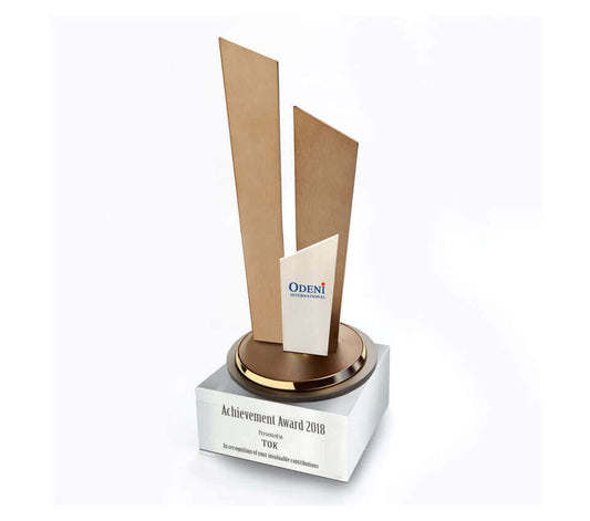 Progressive Pillars on Square Crystal Base Executive Gifts Singapore
