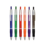 Frosty Ball Pen with Rubber Grip | AbrandZ Corporate Gifts