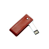 Executive Swivel Leather Key USB Drive | AbrandZ Corporate Gifts