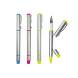 Metallic Pen with Highlighter | AbrandZ Corporate Gifts