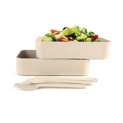 Husk Fiber 2 Tier Lunch Box Executive Corporate Gifts Singapore