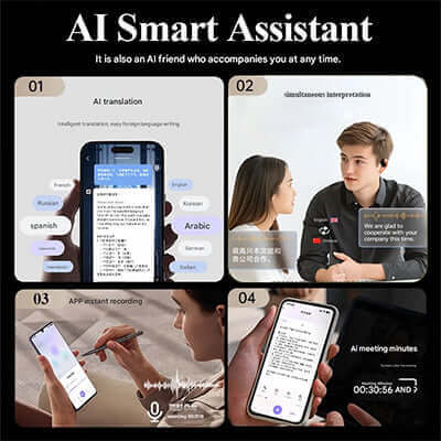 Jeep AI Real-Time Translation Wireless Bluetooth Earphones (For IOS Android) Corporate Gifts Singapore