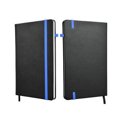A5 Hard Cover Notebook with Coloured Elastic Strap Executive Corporate Gifts Singapore