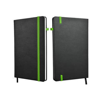 A5 Hard Cover Notebook with Coloured Elastic Strap Executive Corporate Gifts Singapore