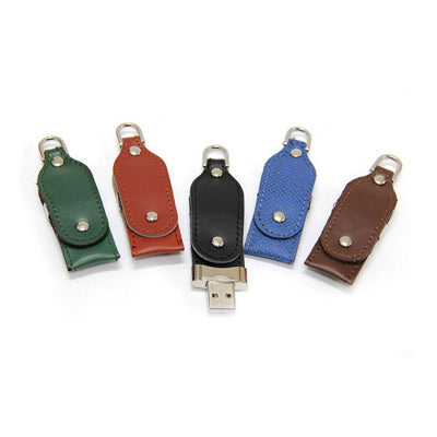 Clasp Leather USB Drive Executive Corporate Gifts Singapore