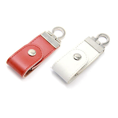 Leather Button Clasp USB Drive Executive Corporate Gifts Singapore