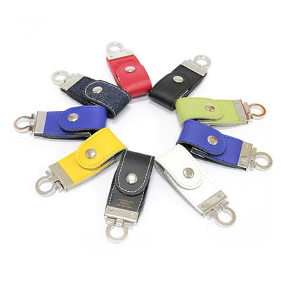 Leather Button Clasp USB Drive Executive Corporate Gifts Singapore