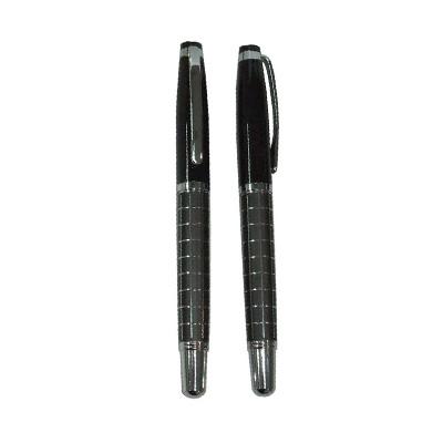 Checkered Metal Rollerball Pen Executive Corporate Gifts Singapore