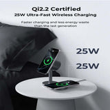 AUKEY LC-MC213 Qi2.2 MagFusion 2X 2-in-1 25W Magnetic Wireless Charging Station Corporate Gift Singapore
