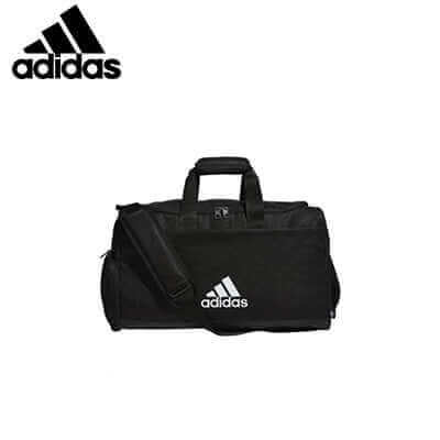 adidas Crestable Duffel Bag - The Perfect Travel Companion featuring sleek black design and functional pockets.