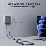 Aukey PA-C4 Comet Slim 67W GaN PD Wall Charger w/ EU UK TH Interchangeable Plugs Corporate Gift Singapore