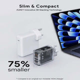 Aukey PA-C6 Comet Mix 4 140W PD 4-Port GaN Wall Charger with PPS for Laptop & Mobile Corporate Gift Singapore