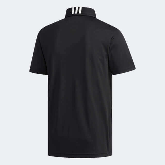 Back view of adidas Men's Golf Polo Shirt, showcasing premium fabric and stylish design for enhanced performance.