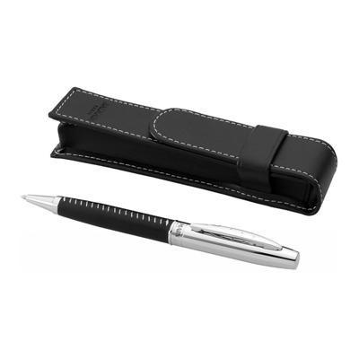 Balmain Leather Wrapped Ball Pen Set | AbrandZ Corporate Gifts