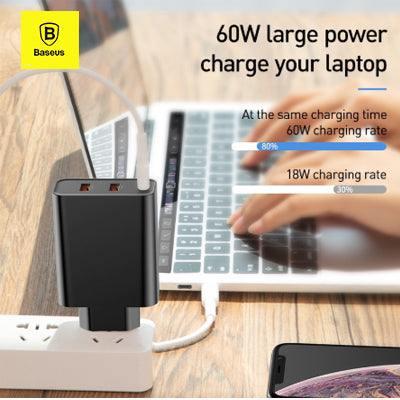 Baseus 3 Ports USB Charger Executive Gifts Singapore