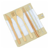 Eco-friendly 6 Pieces Bamboo Cutlery Set | AbrandZ Corporate Gifts