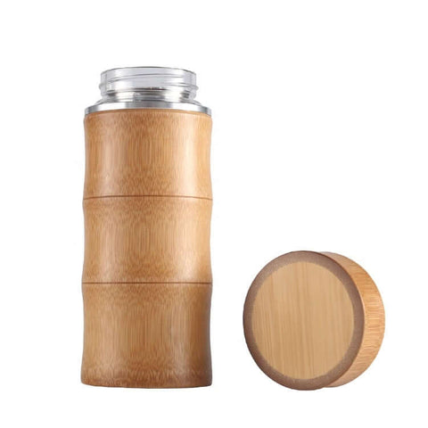 450ml Bamboo Glass Thermal Bottle | AbrandZ Corporate Gifts