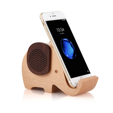 Eco Friendly Wooden Speaker with Phone Holder | AbrandZ Corporate Gifts