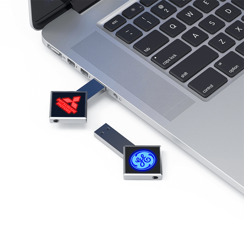 Diamond Shaped USB Flash Drive with LED Logo Executive Corporate Gifts Singapore
