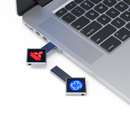 Diamond Shaped USB Flash Drive with LED Logo Executive Corporate Gifts Singapore