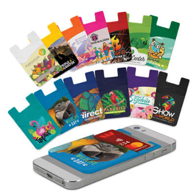 Dual Silicone Phone Wallet - Full Colour Corporate Gift Singapore