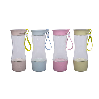 Eco Friendly Wheat Straw Clear Glass Bottle Executive Corporate Gifts Singapore