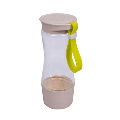 Eco Friendly Wheat Straw Clear Glass Bottle Executive Corporate Gifts Singapore