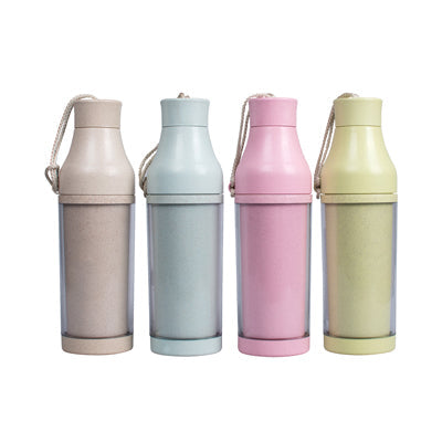 Eco Friendly Wheat Straw Double Wall Bottle | AbrandZ Corporate Gifts