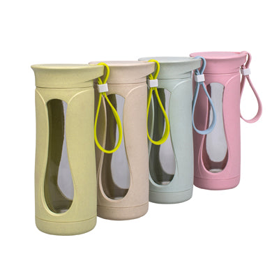 Eco Friendly Wheat Straw Glass Bottle Executive Corporate Gifts Singapore