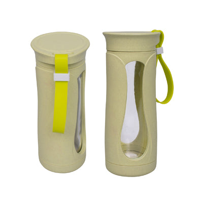 Eco Friendly Wheat Straw Glass Bottle Executive Corporate Gifts Singapore