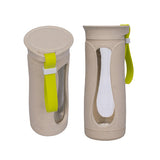 Eco Friendly Wheat Straw Glass Bottle | AbrandZ Corporate Gifts