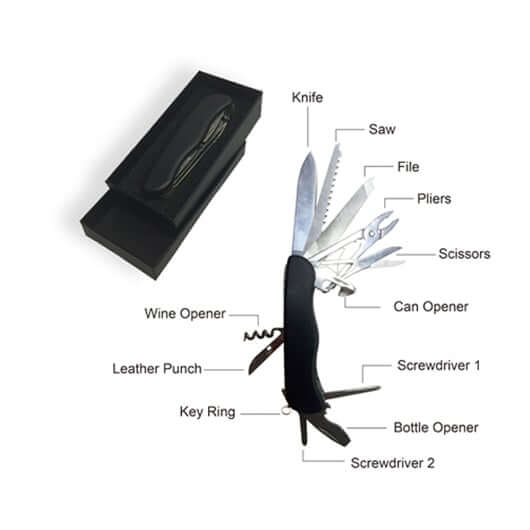 12-in-1 Stainless Steel Multi-Function Tools Executive Corporate Gifts Singapore