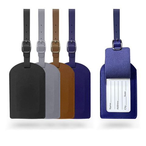 PU Leather Luggage Tag