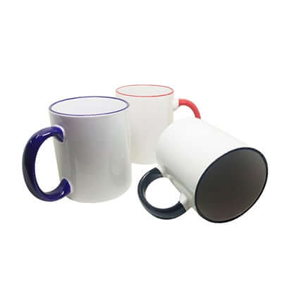 2-Tone White Ceramic Mug Executive Corporate Gifts Singapore