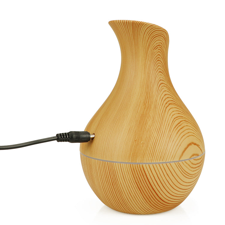 Wooden Vase-Shape Ultrasonic Aroma Diffuser Executive Corporate Gifts Singapore