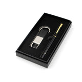 PU leather Keychain with Pen Gift Set | AbrandZ Corporate Gifts