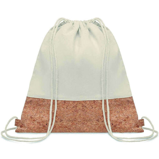Eco Friendly Eco-Friendly Cotton and Cork Drawstring Bag Executive Corporate Gifts Singapore