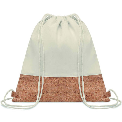 Eco-Friendly Cotton and Cork Drawstring Bag | AbrandZ Corporate Gifts