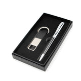 PU leather Keychain with Pen Gift Set | AbrandZ Corporate Gifts