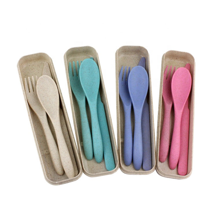 Wheat Straw Cutlery Set with Knife Executive Gifts Singapore