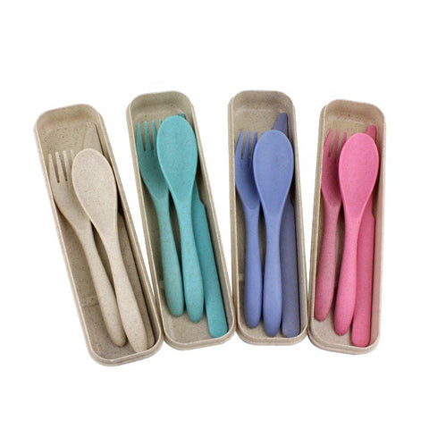 Wheat Straw Cutlery Set with Knife