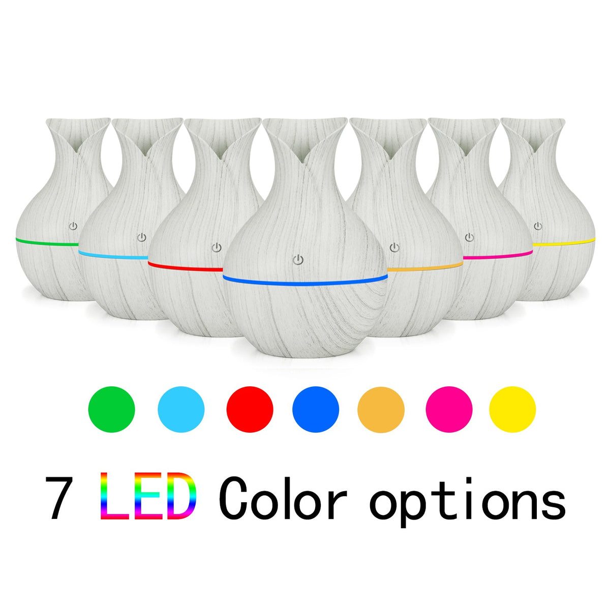 Wooden Vase-Shape Ultrasonic Aroma Diffuser Executive Corporate Gifts Singapore