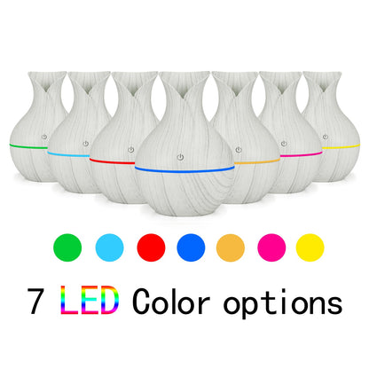 Wooden Vase-Shape Ultrasonic Aroma Diffuser Executive Corporate Gifts Singapore