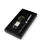 PU leather Keychain with Pen Gift Set | AbrandZ Corporate Gifts