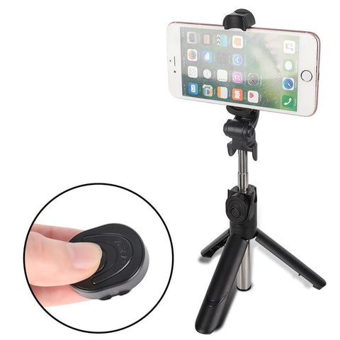 Wireless Remote Controlled Selfie Stick With Foldable Tripod Stand | AbrandZ.com