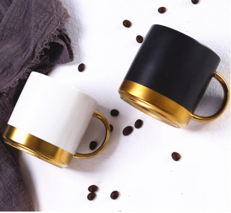 Ceramic Mug with Golden Design Executive Corporate Gifts Singapore