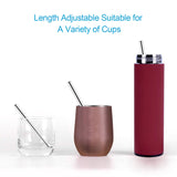 Portable Stainless Steel Eco Friendly Telescopic Traveling Drinking Straw | AbrandZ Corporate Gifts