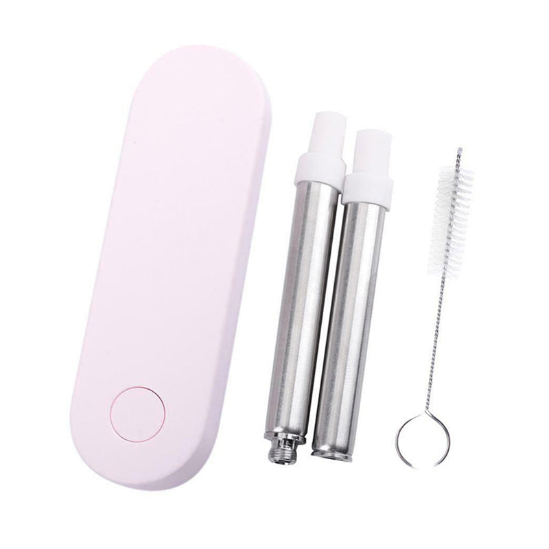 Collapsible Stainless Steel Metal Straw with Brush Executive Corporate Gifts Singapore