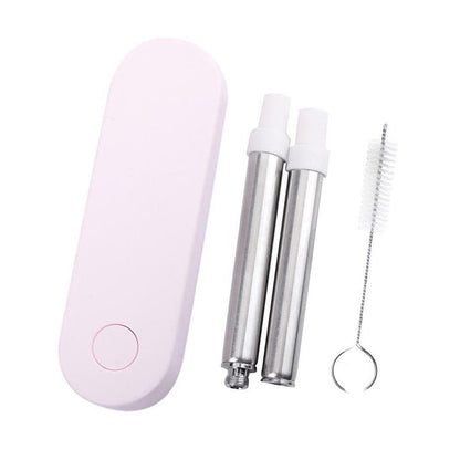 Collapsible Stainless Steel Metal Straw with Brush Executive Corporate Gifts Singapore