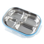 Stainless Steel Bento Lunch Box with Plastic Lid | AbrandZ Corporate Gifts